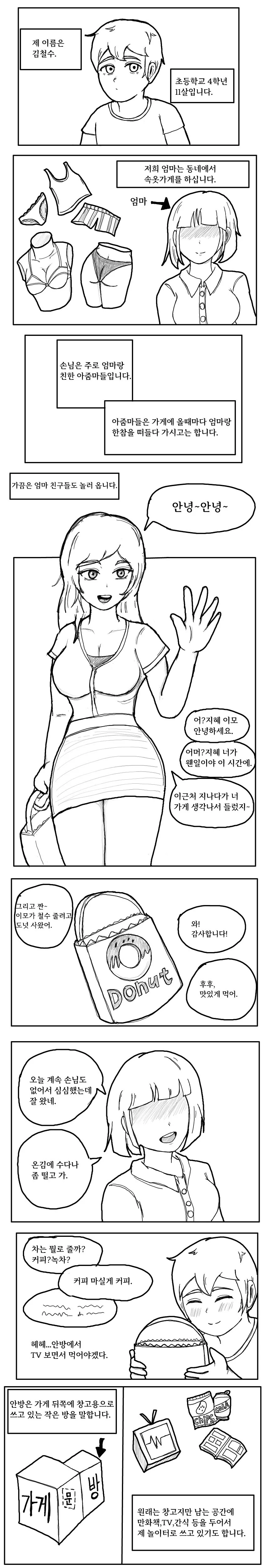 [ㅇㅎ] 엄마친구가 엄마의 ㅅㅇ가게에 놀러온 만화