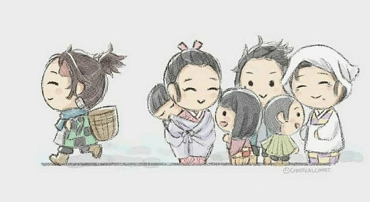 귀멸)귀멸의 칼날 어린이 동화 일러스트 Ver